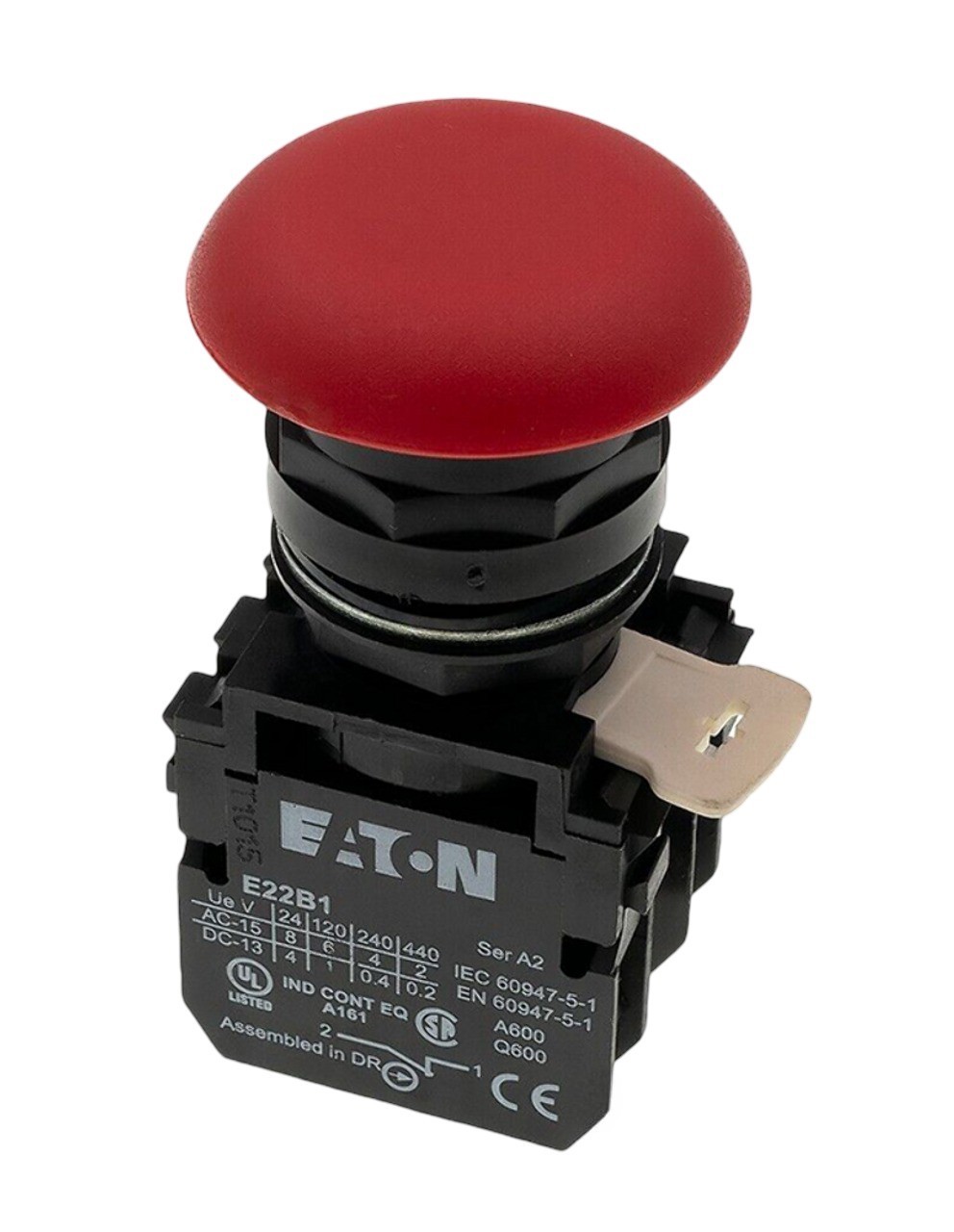 Eaton E22YED232-2 Pushbutton 440V Two-Position Push/Pull Operator Red