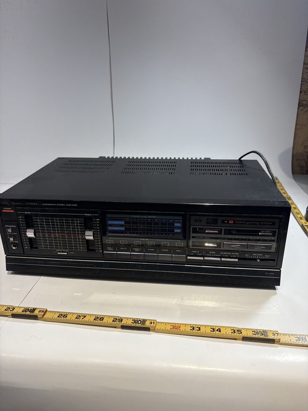 Studio Standard Fisher CA-885 integrated stereo amplifier - Read Desc