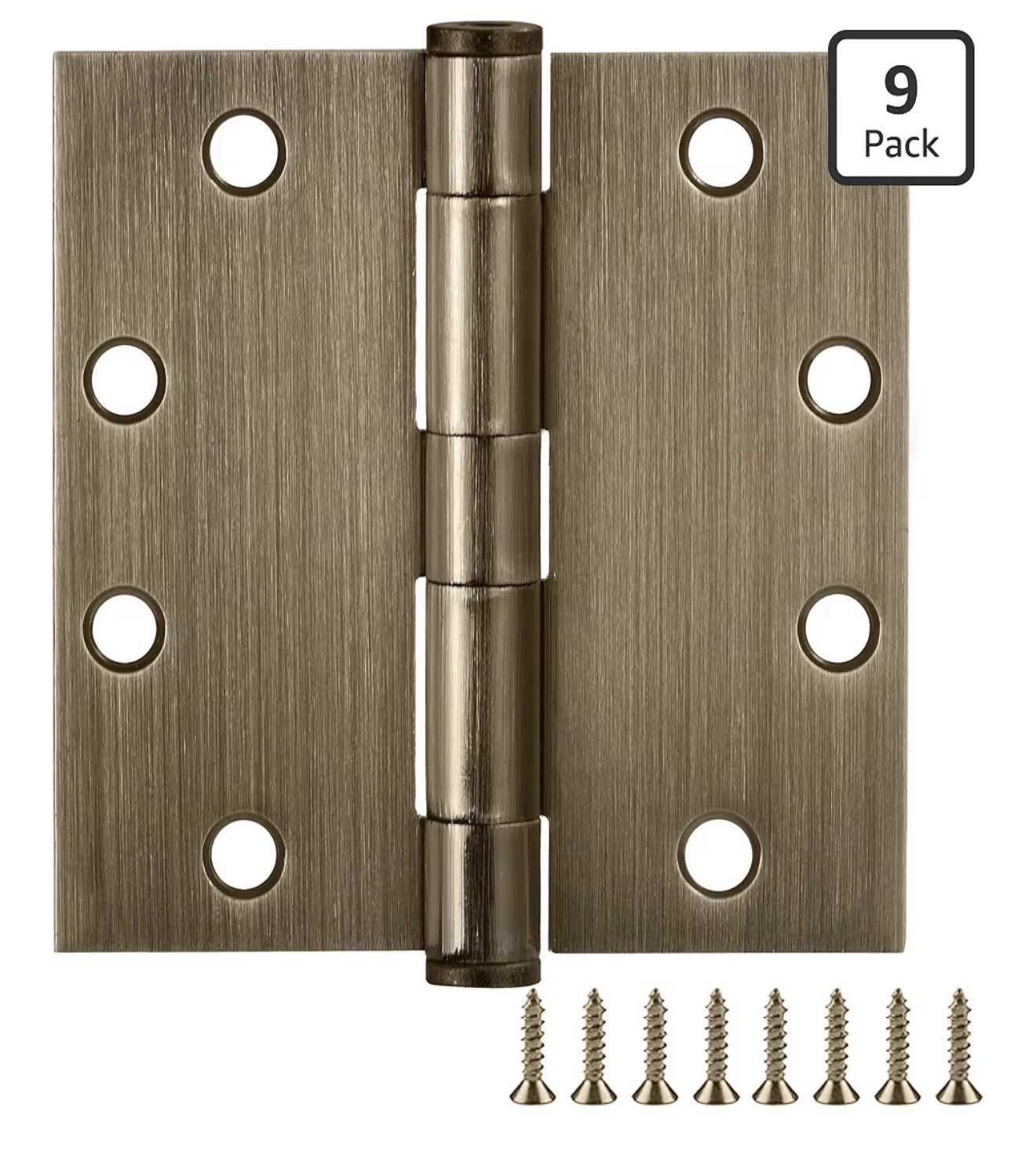 Door Hinges for Interior Doors, 9-Pack, 4.5-inch x 4.5-inch