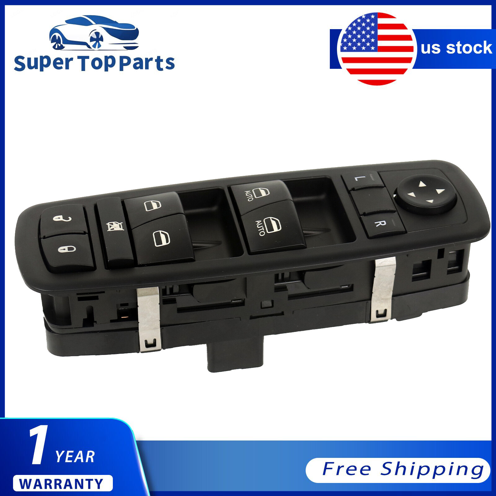 Master Control Window Switch for 2009-2012 Dodge Ram 1500 2500 4602863AB 901-473