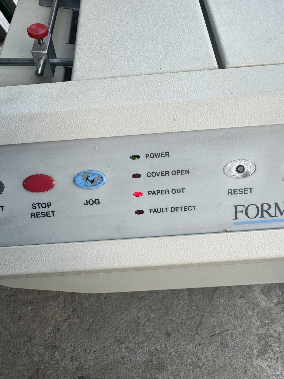 Formax FD-2030 Folder/Pressure Sealer Missing conveyor Untested