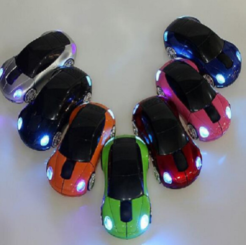 3D Wireless Optical 2.4Ghz Car Shaped Mouse Mice 1600DPI USB For PC laptop