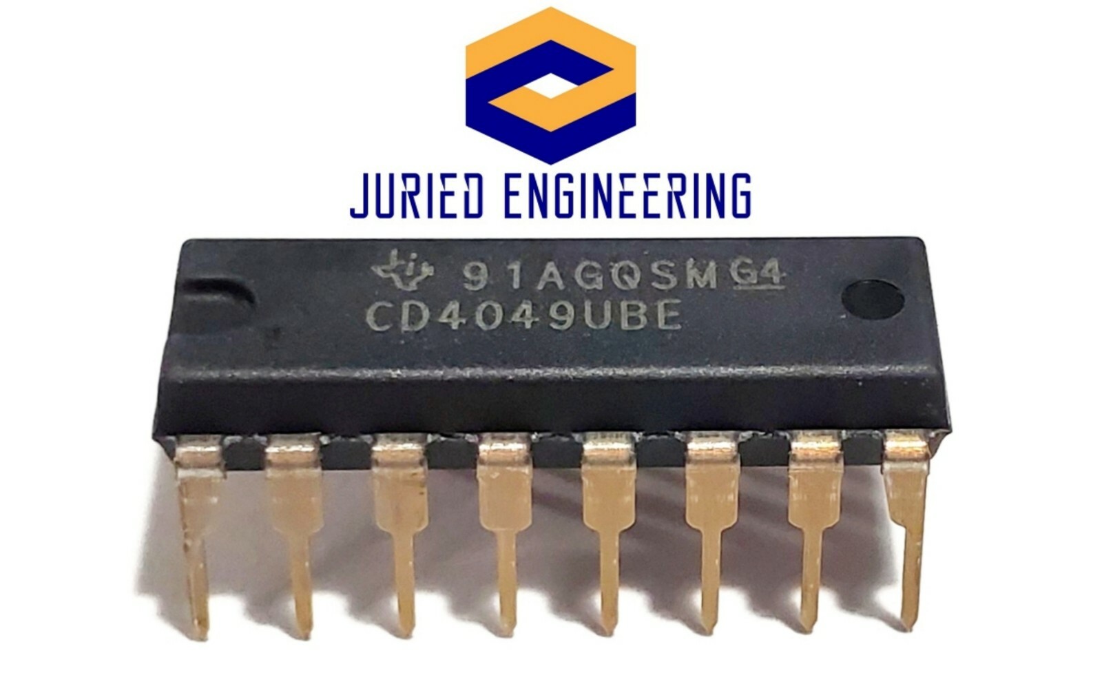 10PCS CD4049UBE CD4049 CMOS HEX Buffer/Converters - New IC