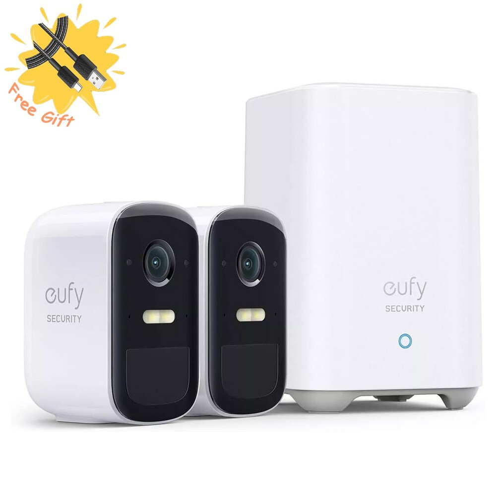 eufy eufyCam 2C Pro Wireless Home Security System 2K Outdoor Battery Camera IP67