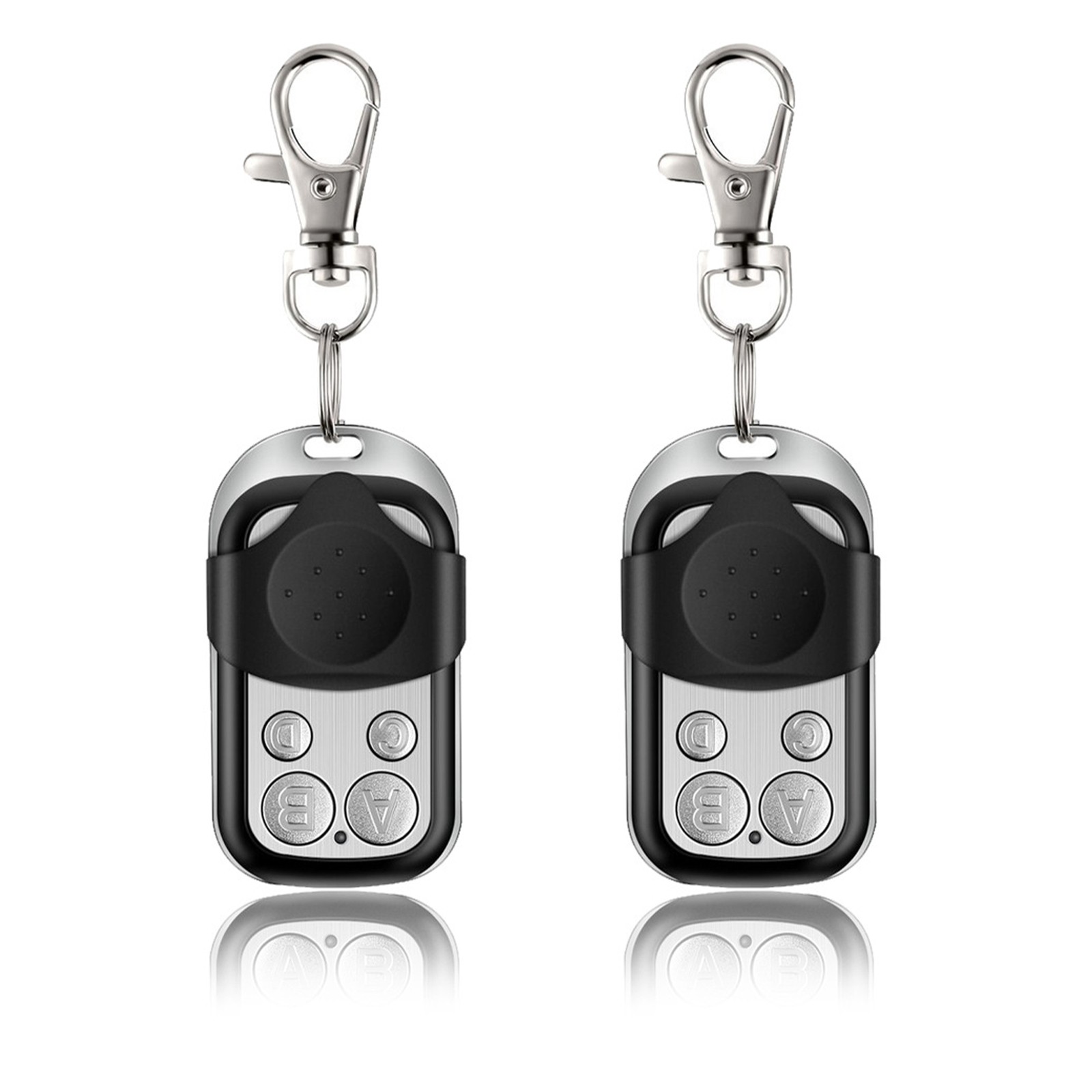 2* Universal 4 Button Gate Garage Door Open Remote Control 433MHZ Fixed Code/