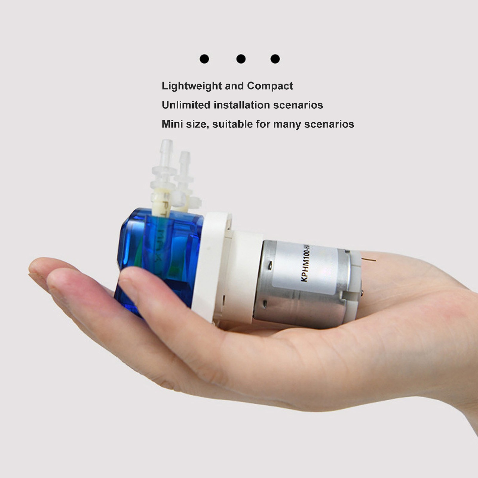 Mini Peristaltic Pump 180ml Per Minute 6W Self Priming Liquid Dosing Pump