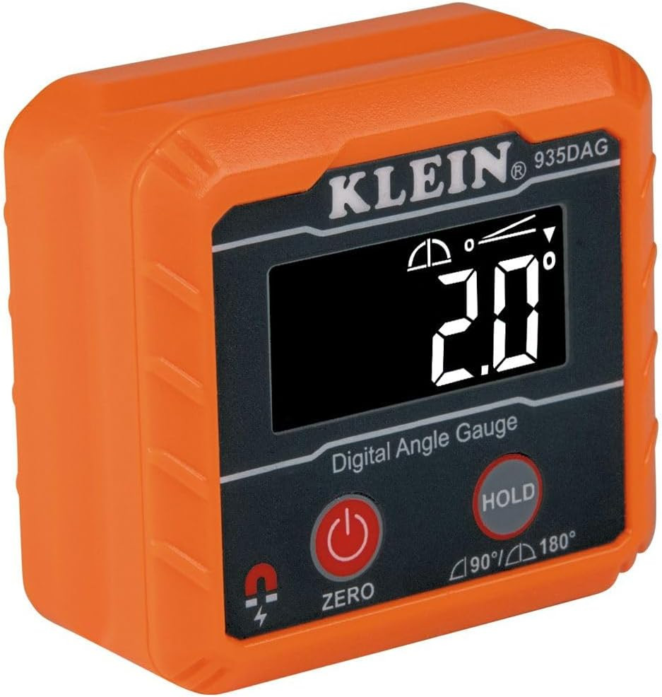 Klein Tools Digital Angle Gauge & Level Magnetic Base 935DAG