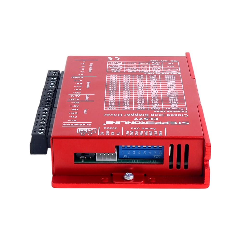 STEPPERONLINE Nema 23/24 Closed Loop Stepper Motor Driver 0-7.0A 24-50VDC CL57Y