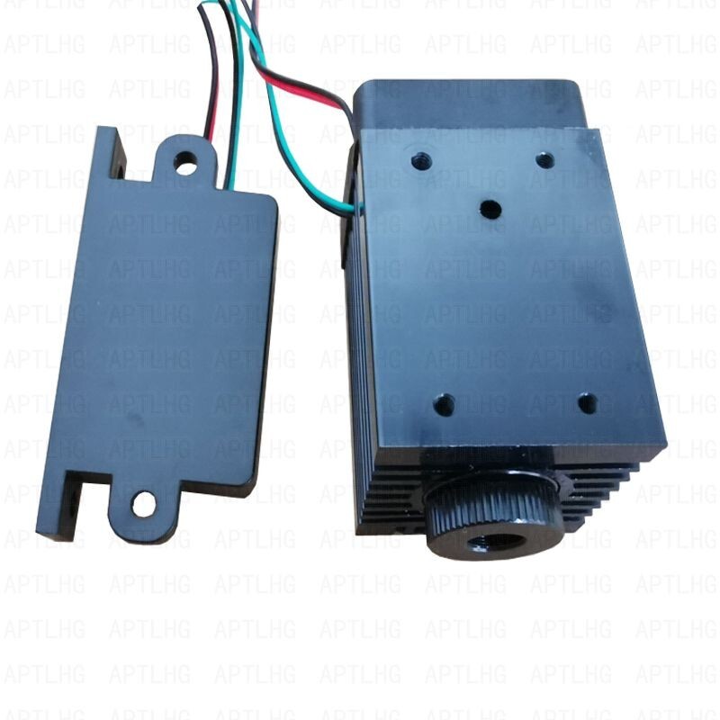 Focusable DC12V 520nm 300mW green laser module Analog signal continuous work DIY