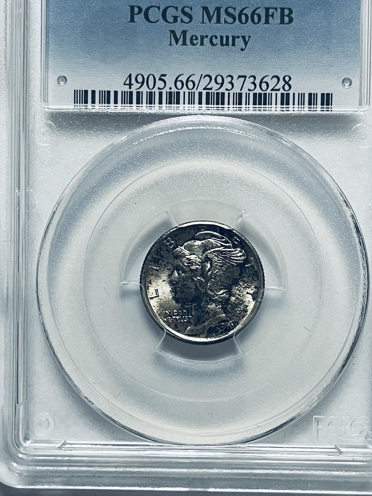 1916 Mercury Dime PCGS MS66FB