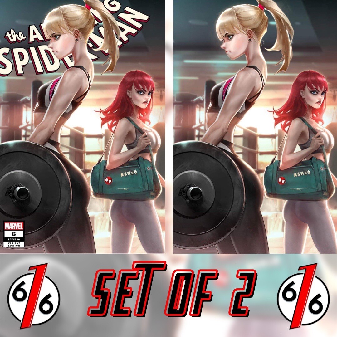 🔥🕷 AMAZING SPIDER-MAN #6 TAO Variant Set Trade Dress & Virgin Gwen & MJ #900