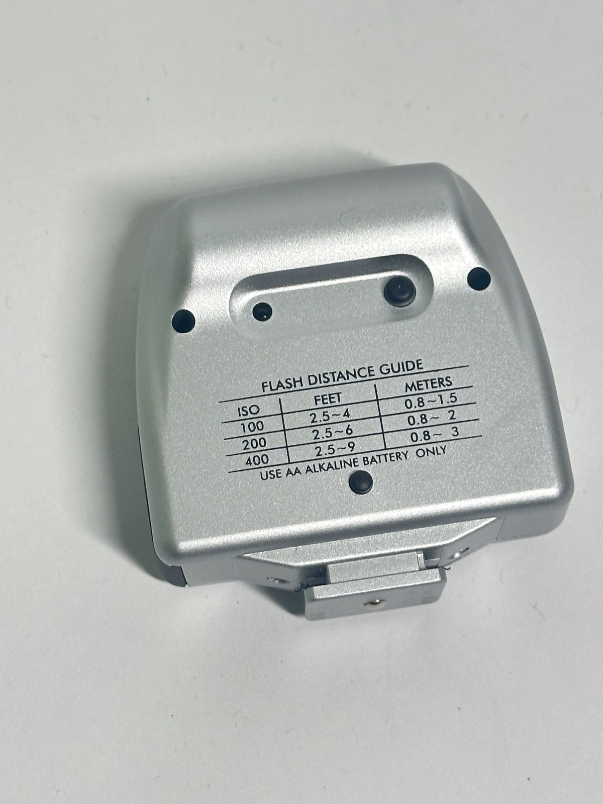 Vivitar Mini Hot shoe simple flash Silver "Camera Not Included"