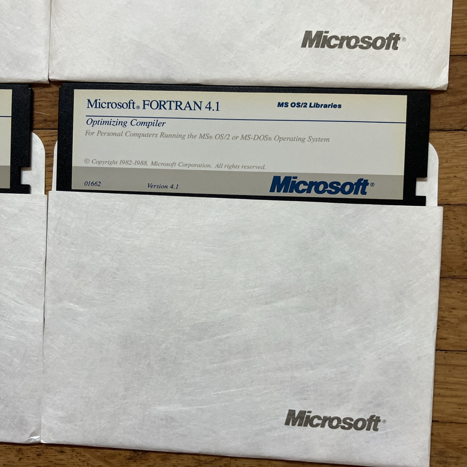 Microsoft Fortran Compiler Version 4.1 Software