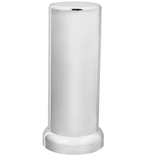 10267 5 inches Chrome Plastic 33mm Tube Lug Nut Cover with Flange