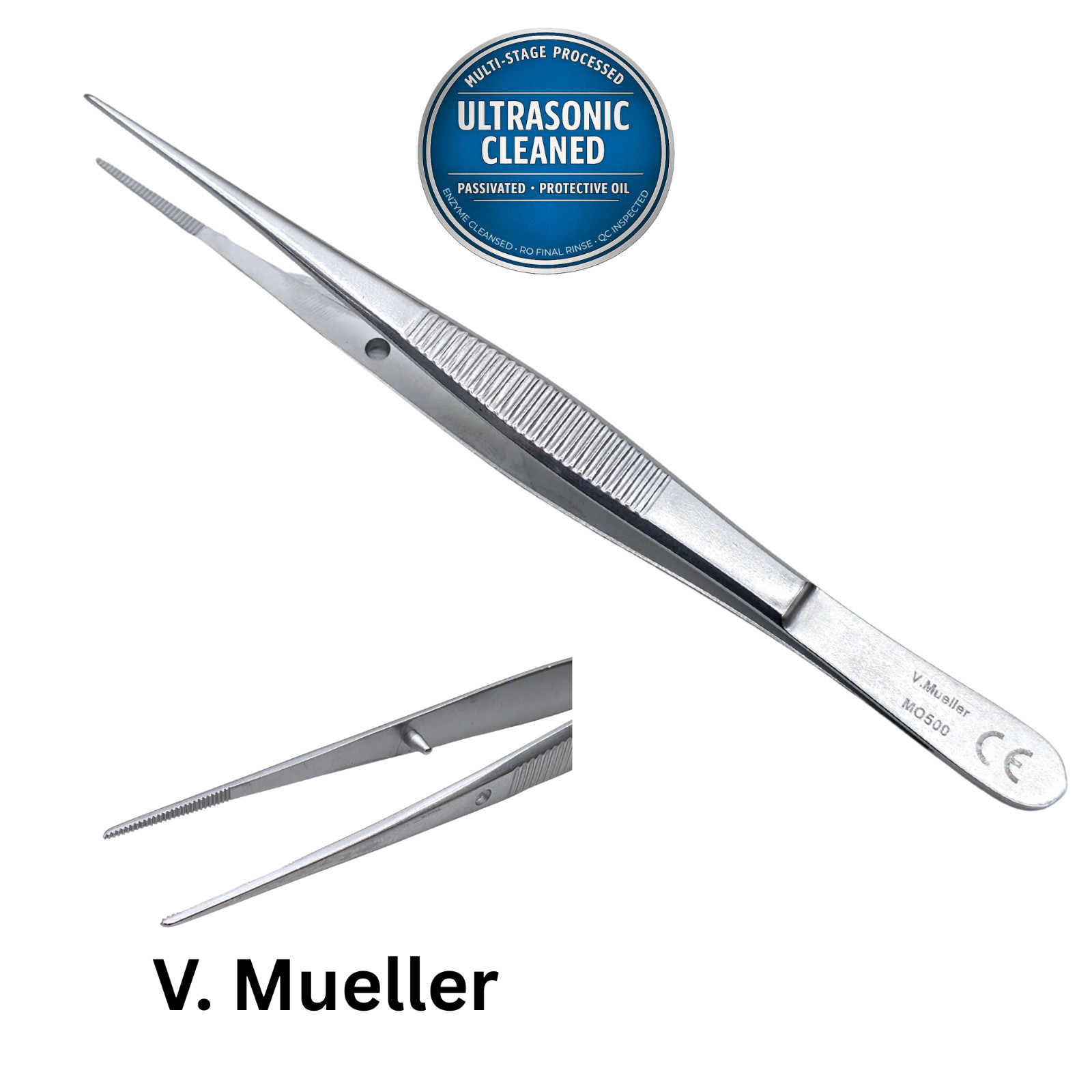 V. Mueller MO-500 Dressing Forceps 6.25" - Ultrasonically Cleaned