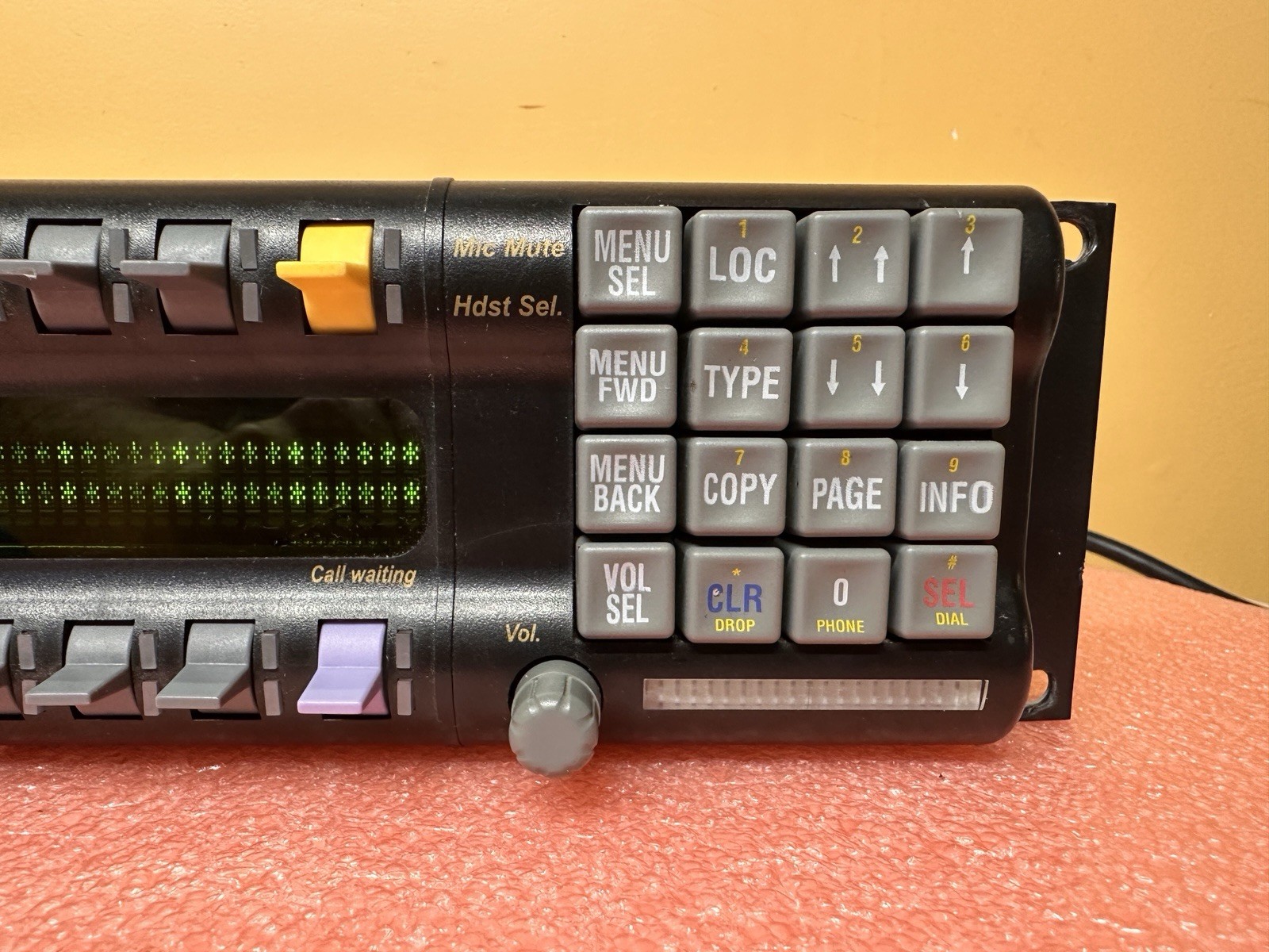 RTS Telex KP-32 4-Pin Intercom Keypanel with power supply.