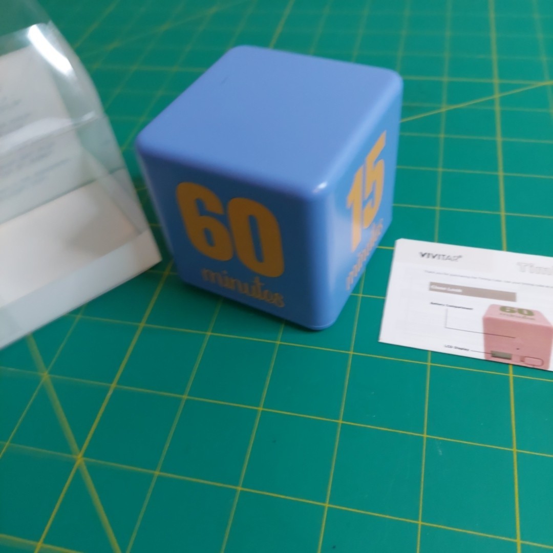Vivatar Productivity Cube Timer Alarm, Tested Working
