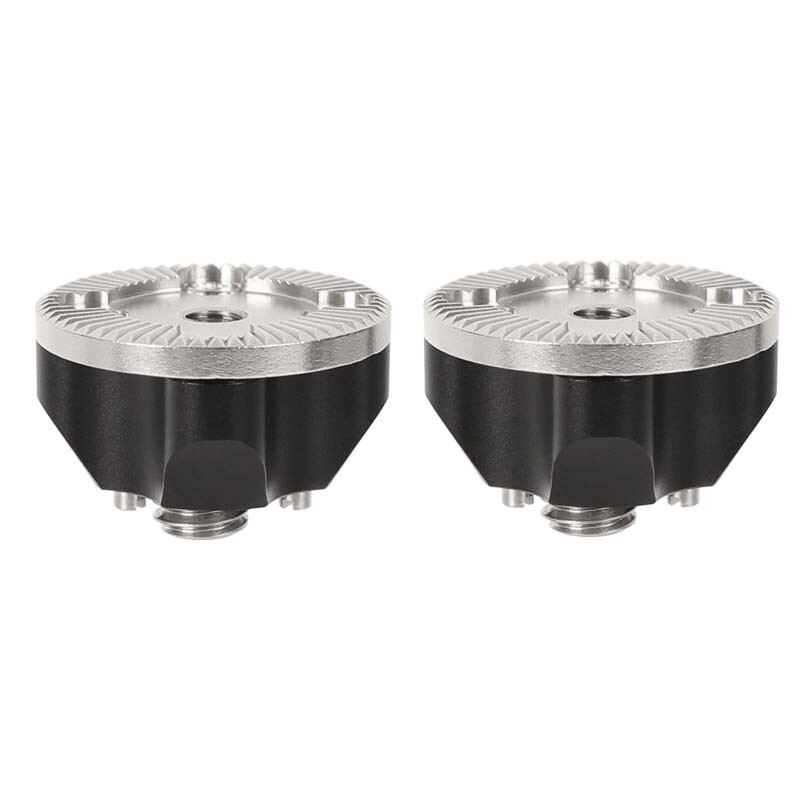 2Pcs CAMVATE Standard Rosette Bolt-On Mount M6 Thread w/ 3/8"-16 Mounting Screw