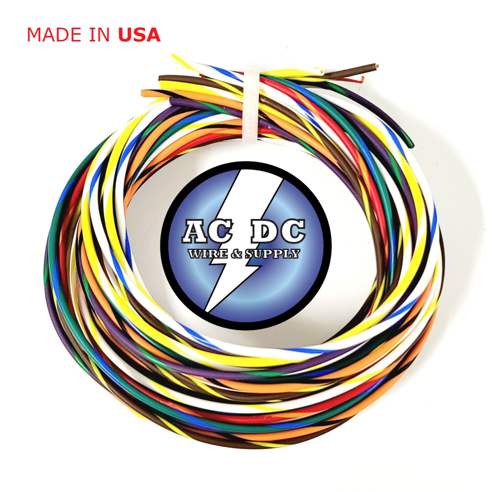 20 AWG GXL HIGHTEMP AUTOMOTIVE POWER WIRE 8 STRIPED COLORS 10 FT EA  (A)