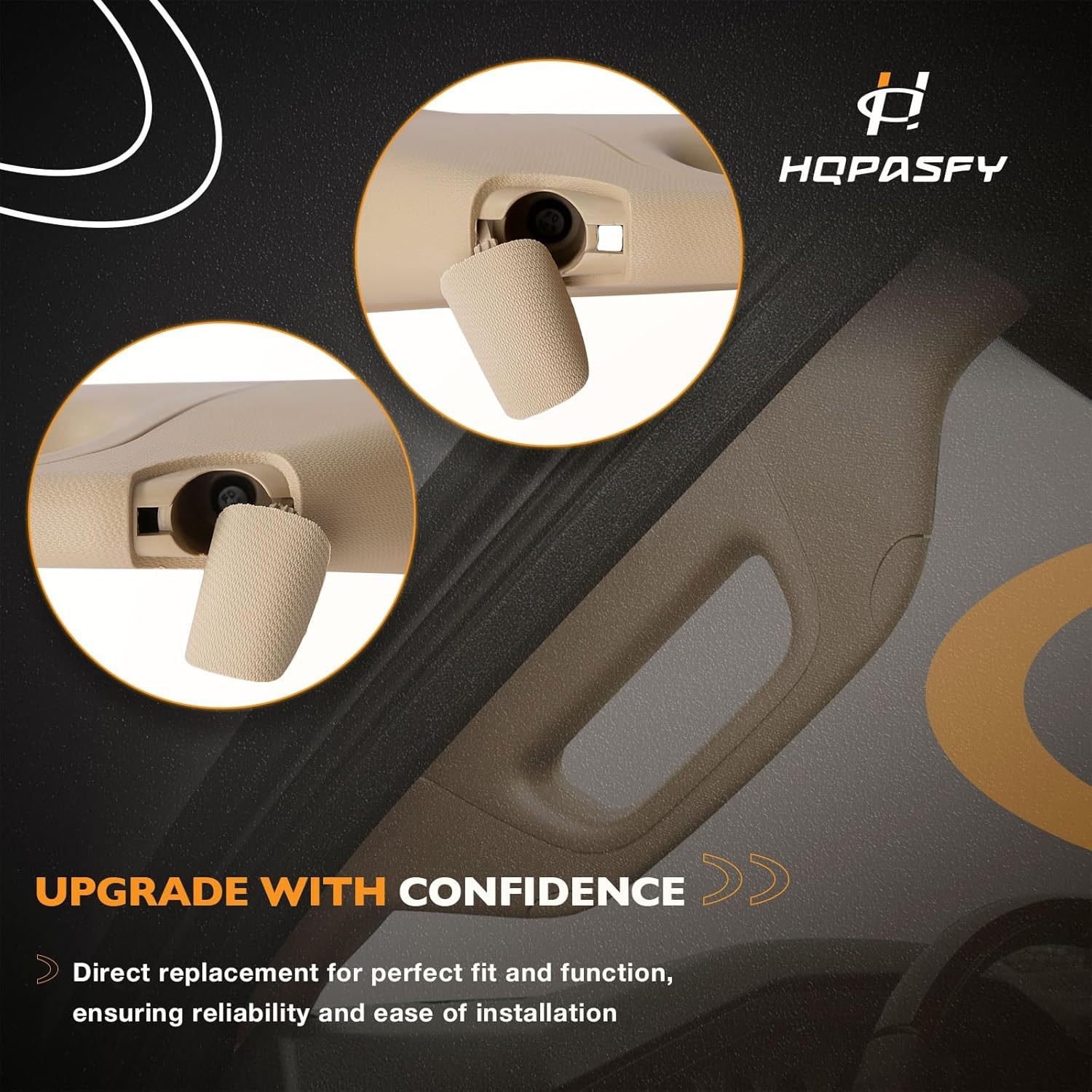 A Pillar Grab Handle Interior Trim Right Passenger Side, Beige