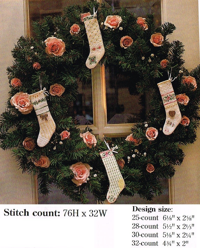 HOLY STOCKINGS  CROSS STITCH PATTERN ONLY - YD  ERUA