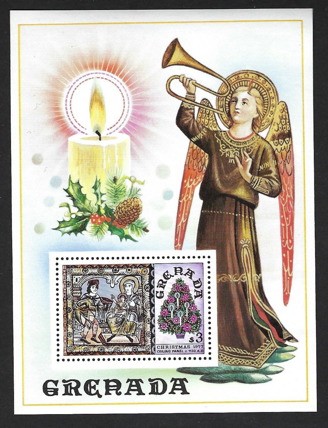 Grenada MNH Souvenir Sheet,  Christmas 1977  Scott # 820......22L-57.......602