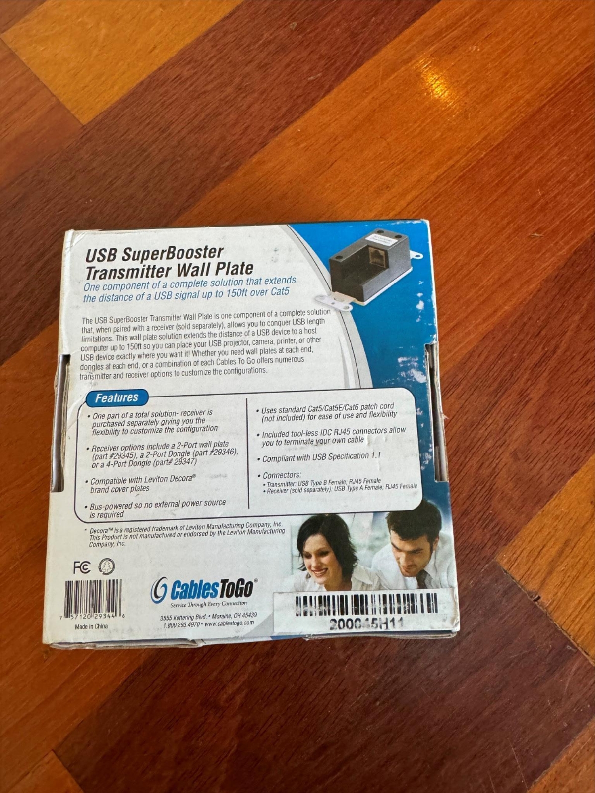C2G Cables 2 Go Wall Plate Transmitter 29344 BE-109 NIB