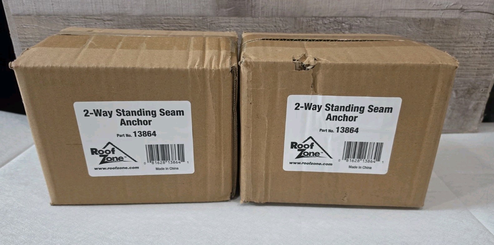 Lot Of 2 Roof Zone 2-Way Standing Seam Roof Safety Anchor Clamp OSHA & ANSI