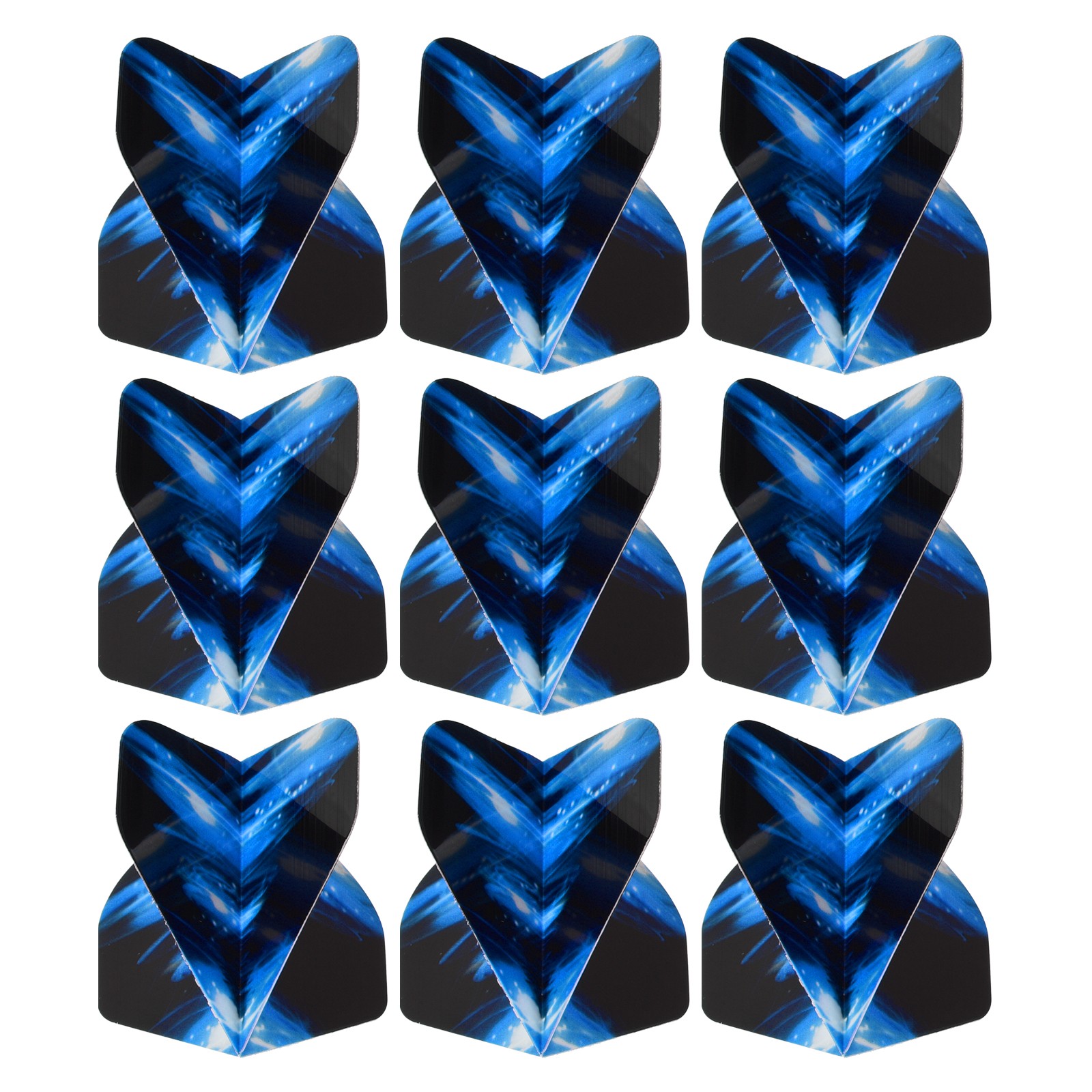 Dart Flights, 9 Pack PET Darts Accessories Black, Blue