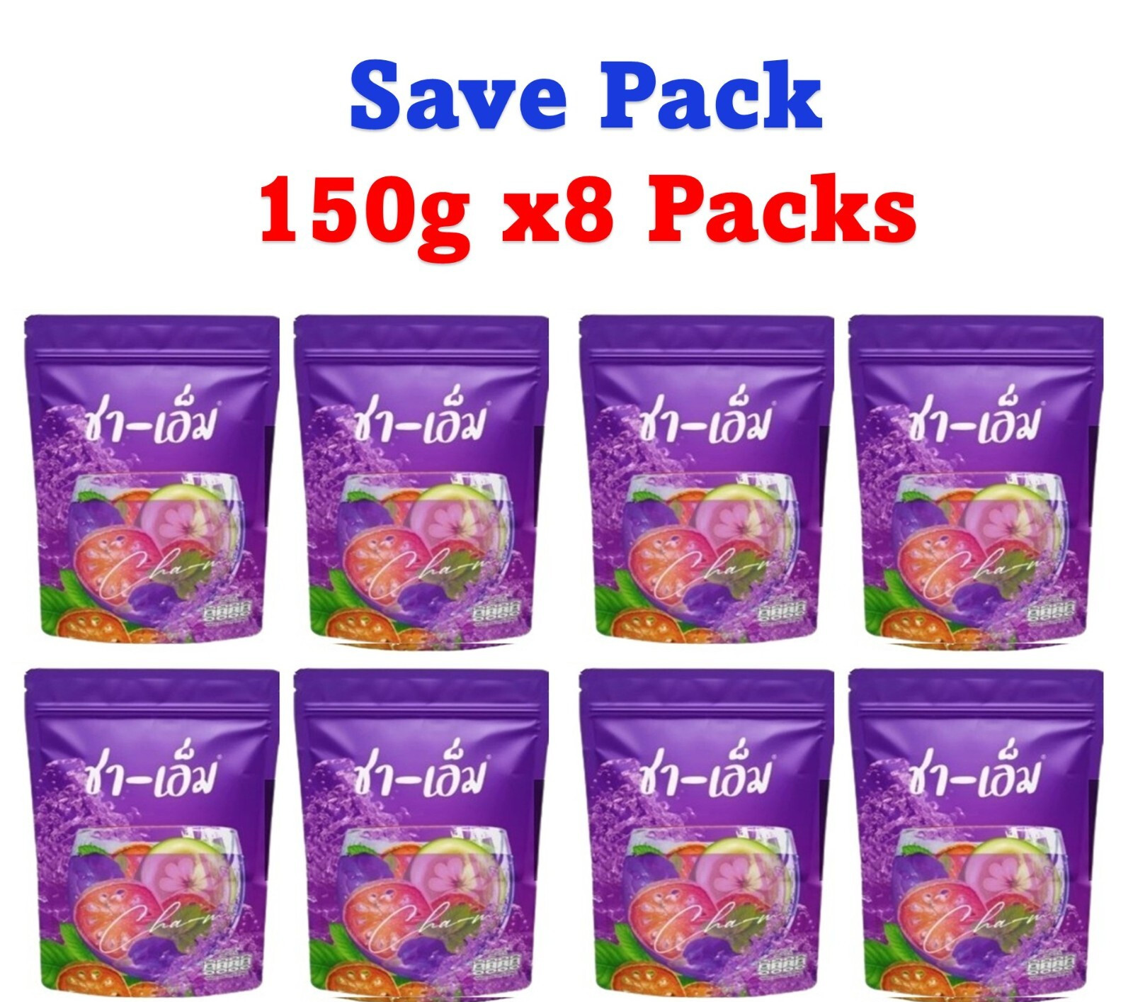 8X CHA-M TEA Dietary Supplement Weight Manage Fat Control Burn Block 150g