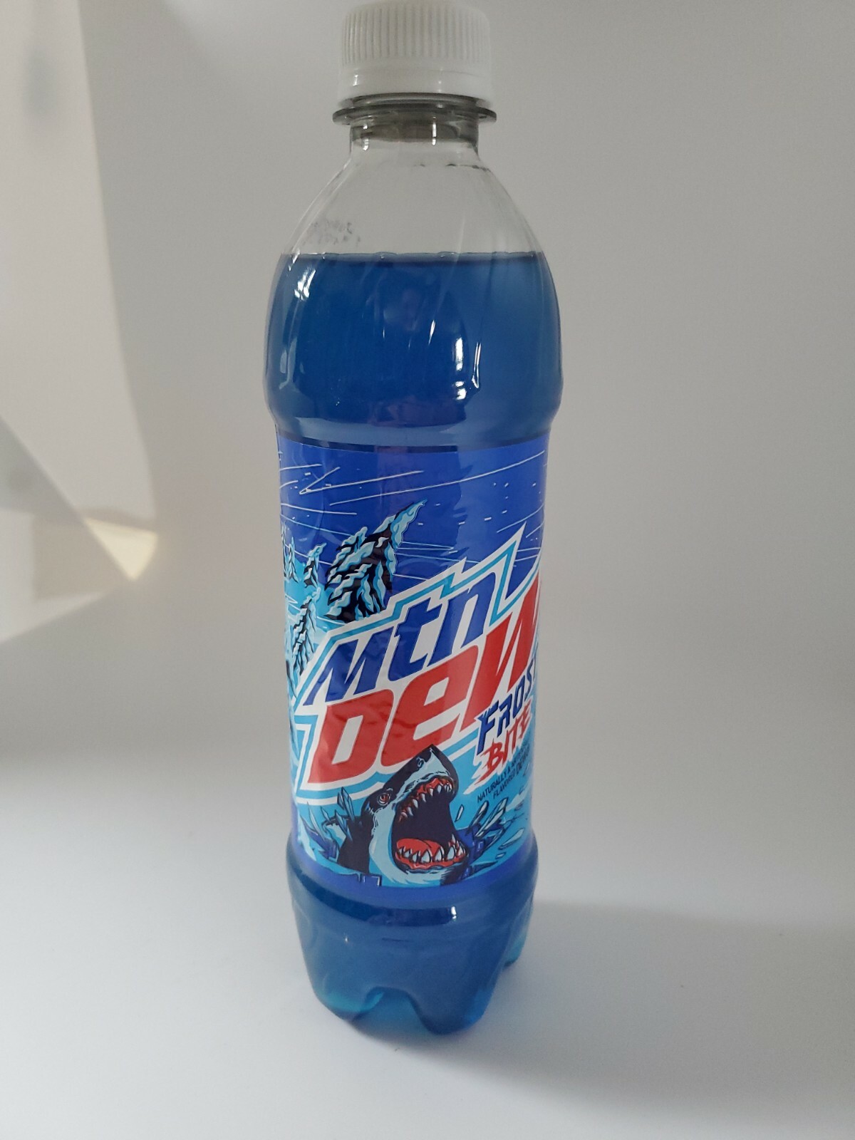 1 FULL 2020 Mountain Dew Frost Bite 16.9oz Mtn Dew Bottle PepsiCo Mt Dew