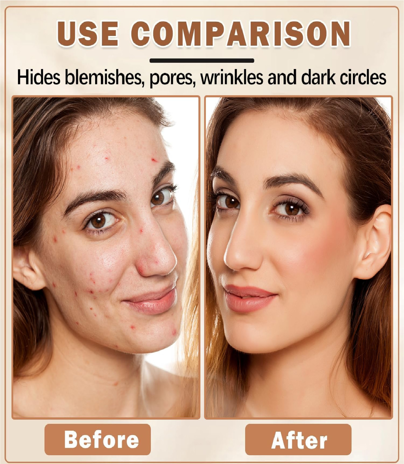 Airbrush Foundation Spray with Brush - Full Coverage Magic Minerals Airbrush Fou