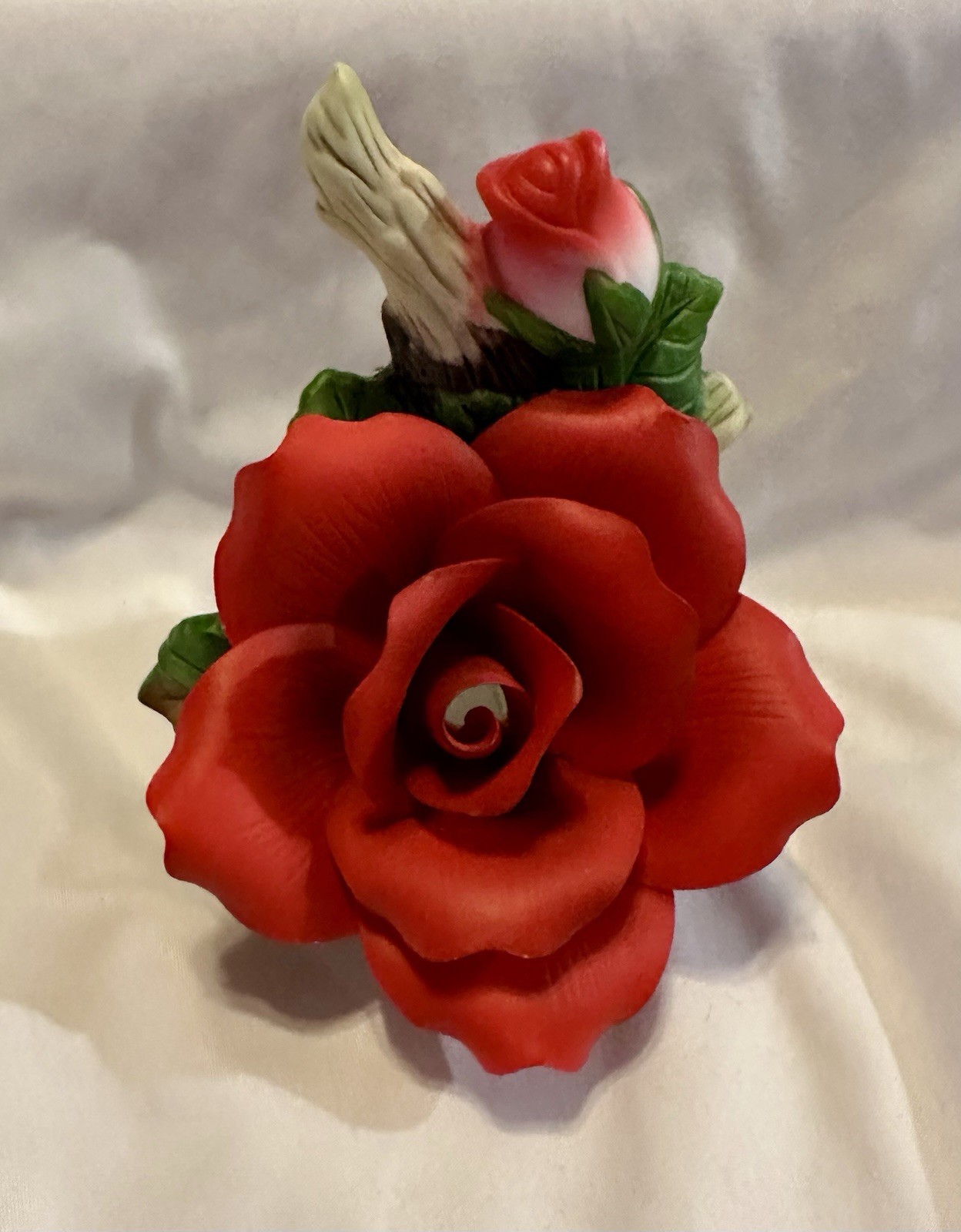 Cosmos Porcelain Red Rose Night Light