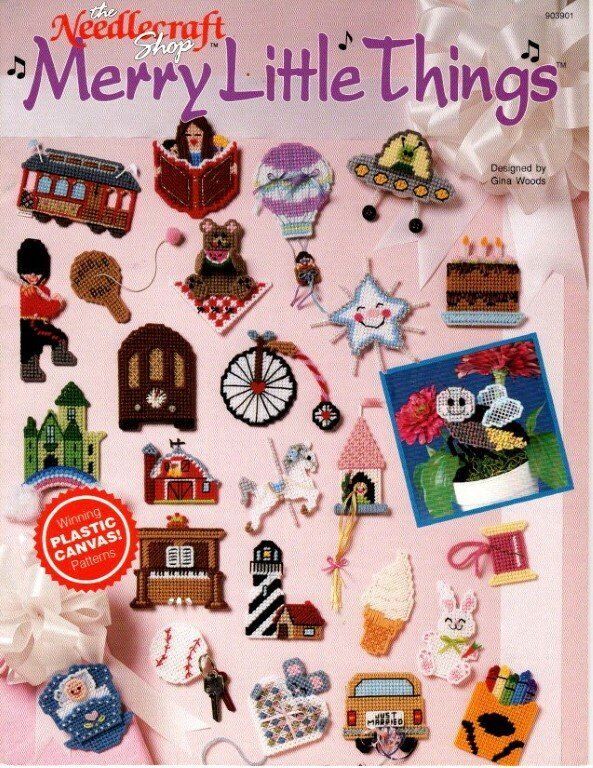 THE NEEDLECRAFT SHOP PLASTIC CANVAS MERRY LITTLE THINGS 26 DESIGNS