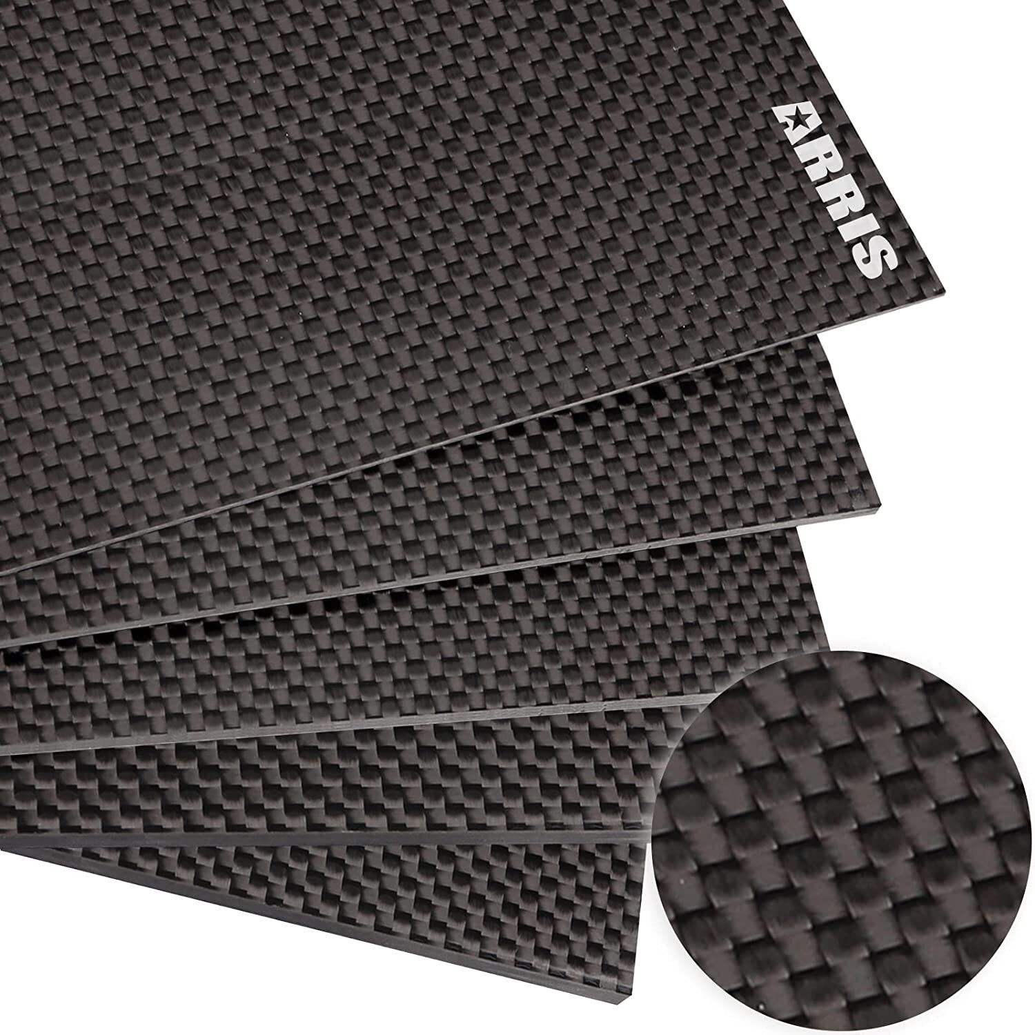 3K Carbon Fiber Sheet Plate 1-5mm 100x250 200x300 400X500 500x500 500x600mm...