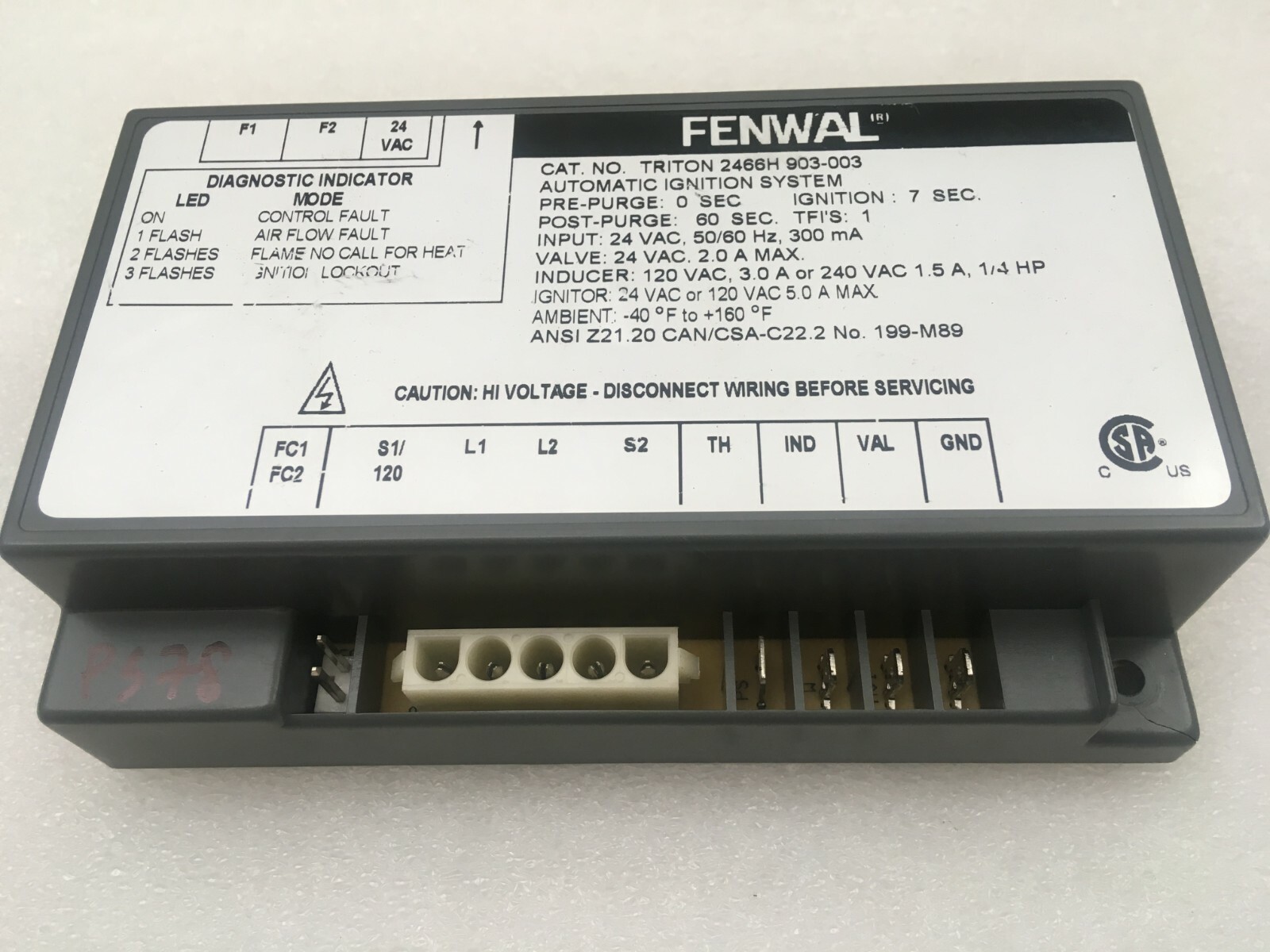 Fenwall Ignition Controller Module 2466H 903-003 used FREE shipping #P378