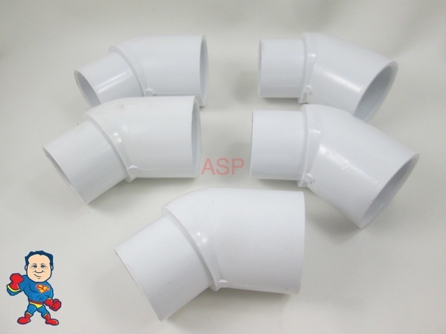 5x Hot Tub Spa 45 1 1/2" Street X Slip Plumbing ELL PVC Fitting How To Video