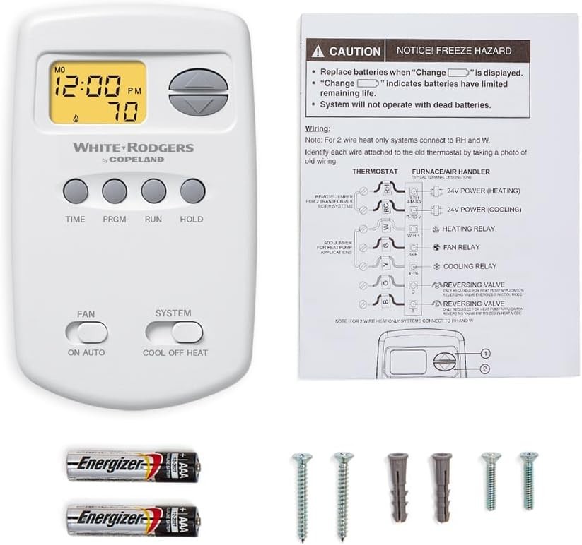 Emerson 1E78-140 Digital Non-Programmable Thermostat for Single-Stage Systems