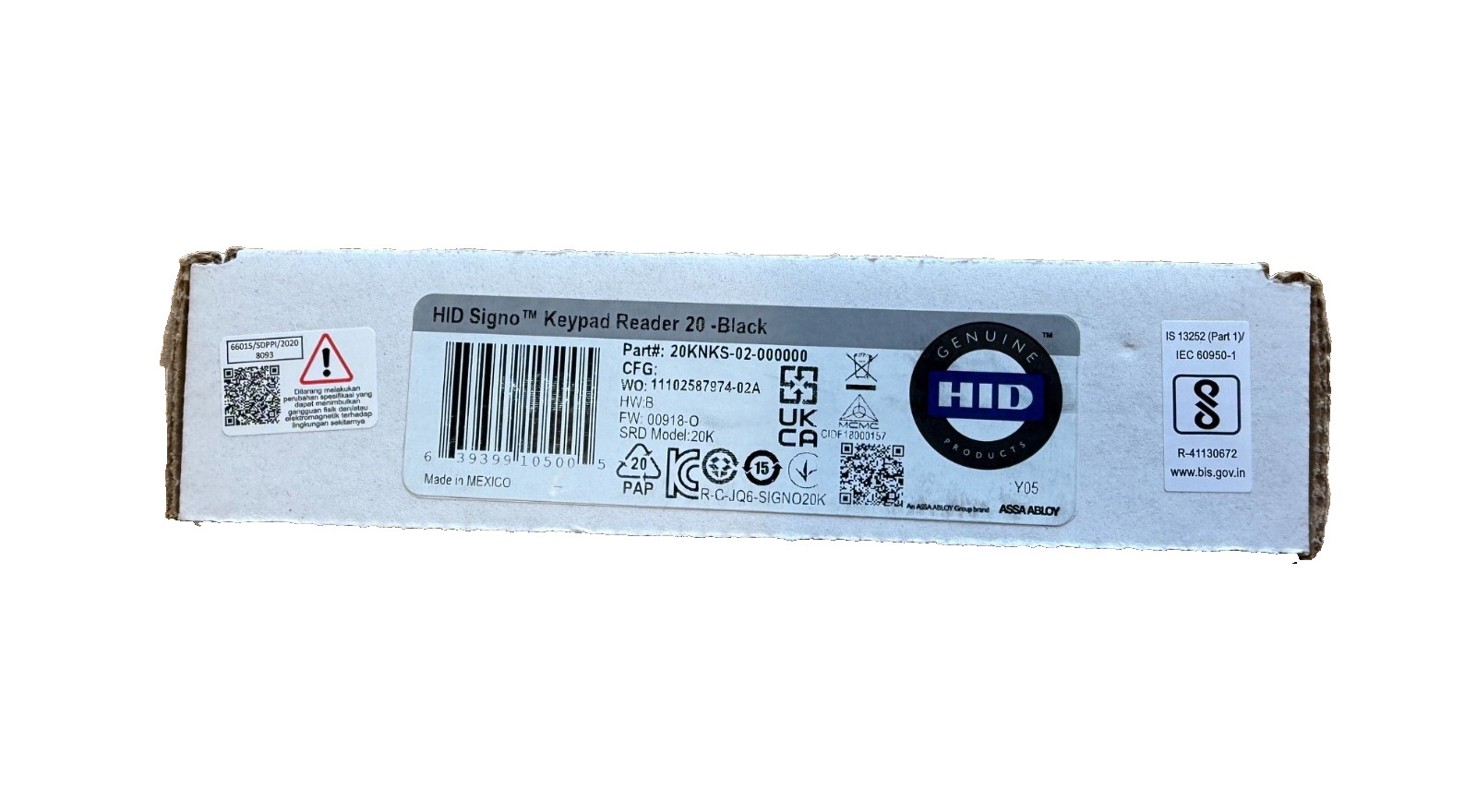 HID 20KNKS-02-000000 - Signo Mullion Keypad Reader