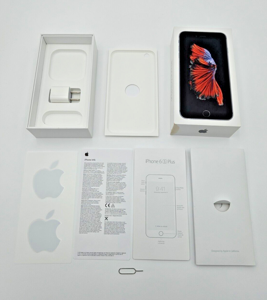 iPhone 6s 6s+ Plus Box Original Apple Retail Box with Apple Stickers