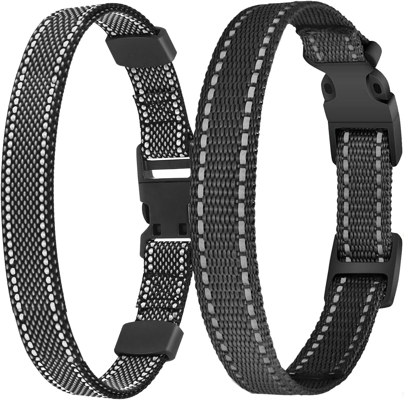 2 Packs Shock Collar Replacement for Training Bark E Collar Wireless Adjustab...