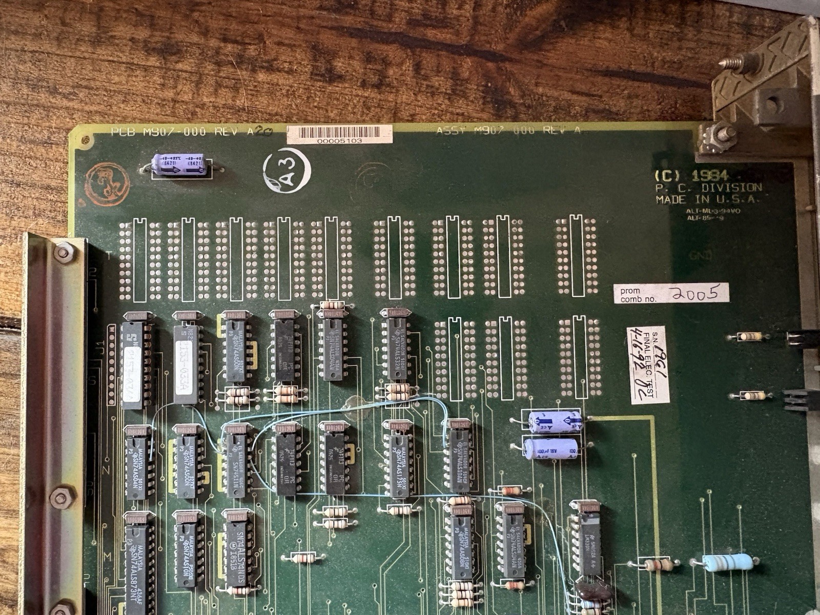 Gould Modicon M907-000 Rev A Memory Module