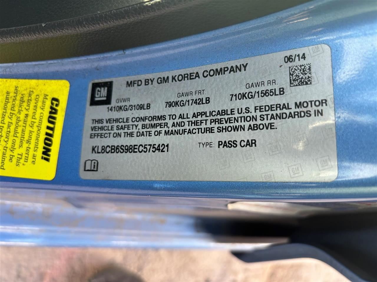 Alternator Fits 14-15 SPARK 27192495