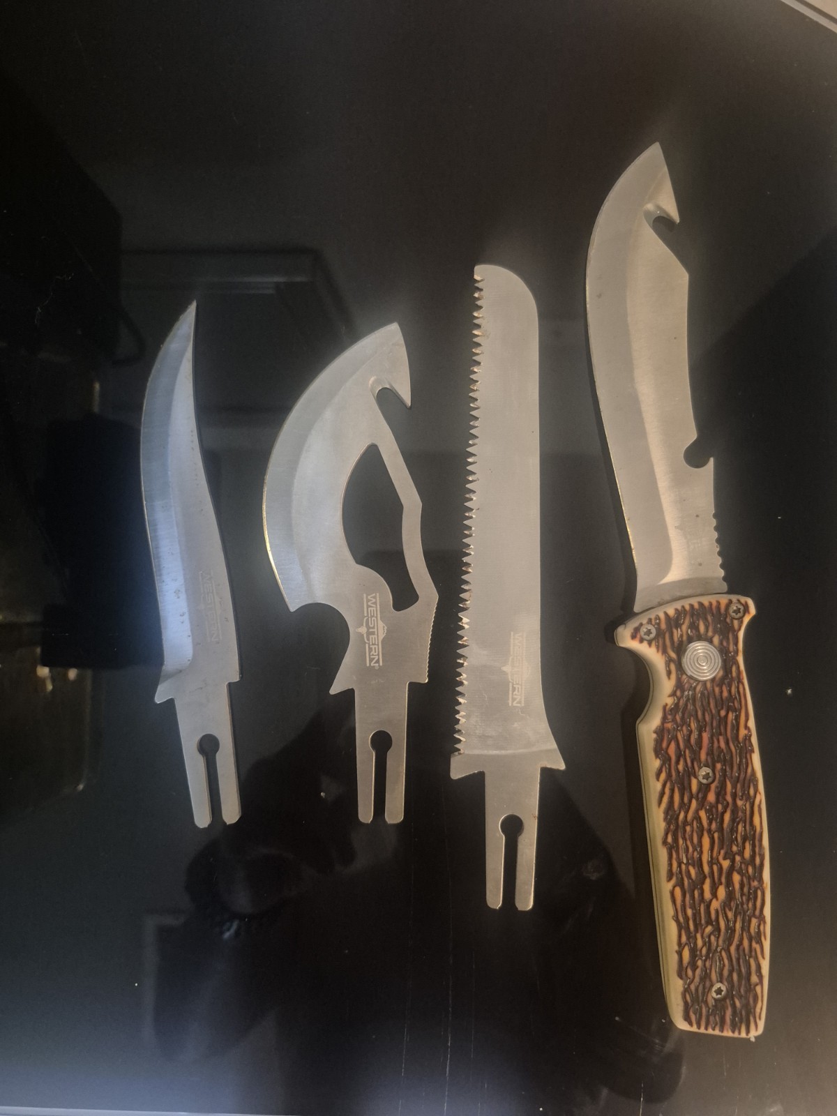 Western Titanium SWITCH Interchangeable Game Processing Knife Set, 4 Tools