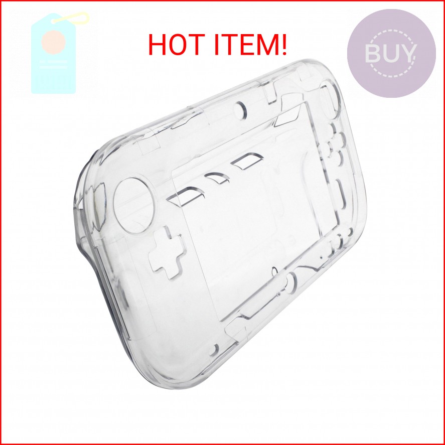 OSTENT Protective Clear Crystal Hard Case Cover Skin Shell for Nintendo Wii U Ga