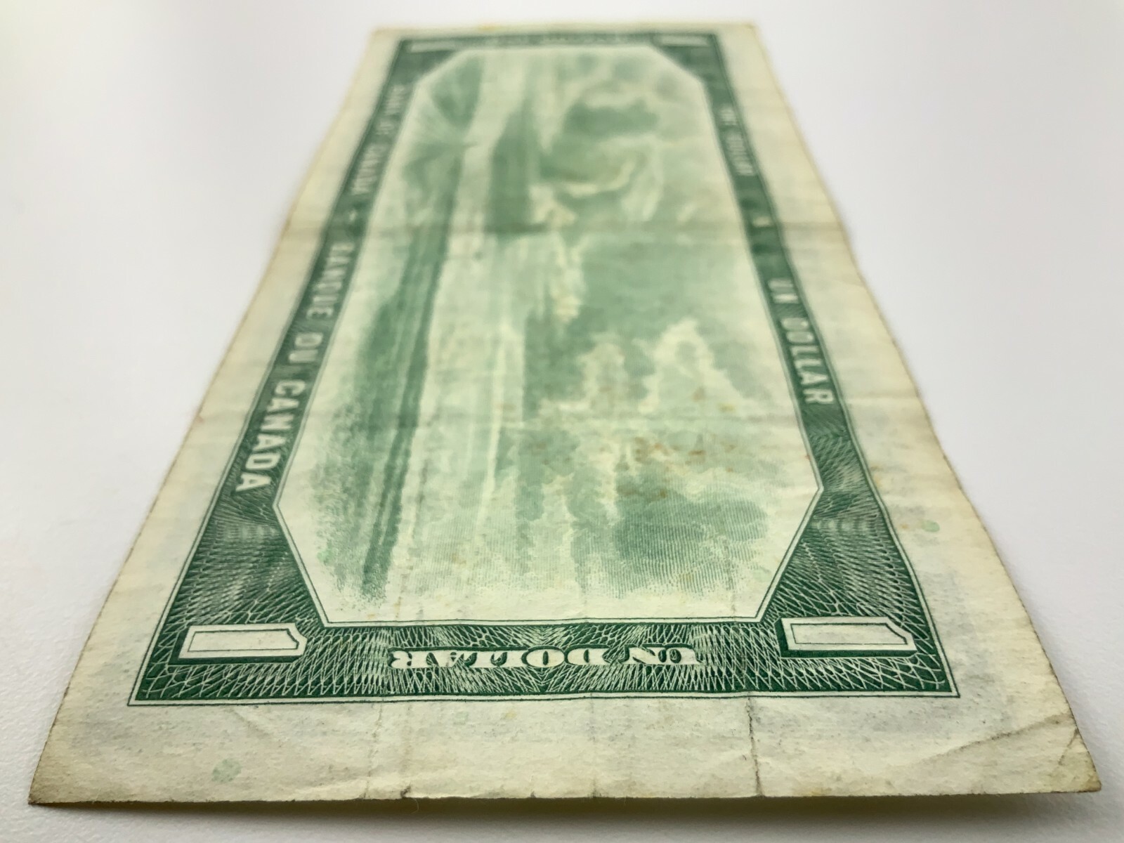 1954 Canada 1 One Dollar Circulated Banknote HM Prefix Beattie Rasminsky Y672