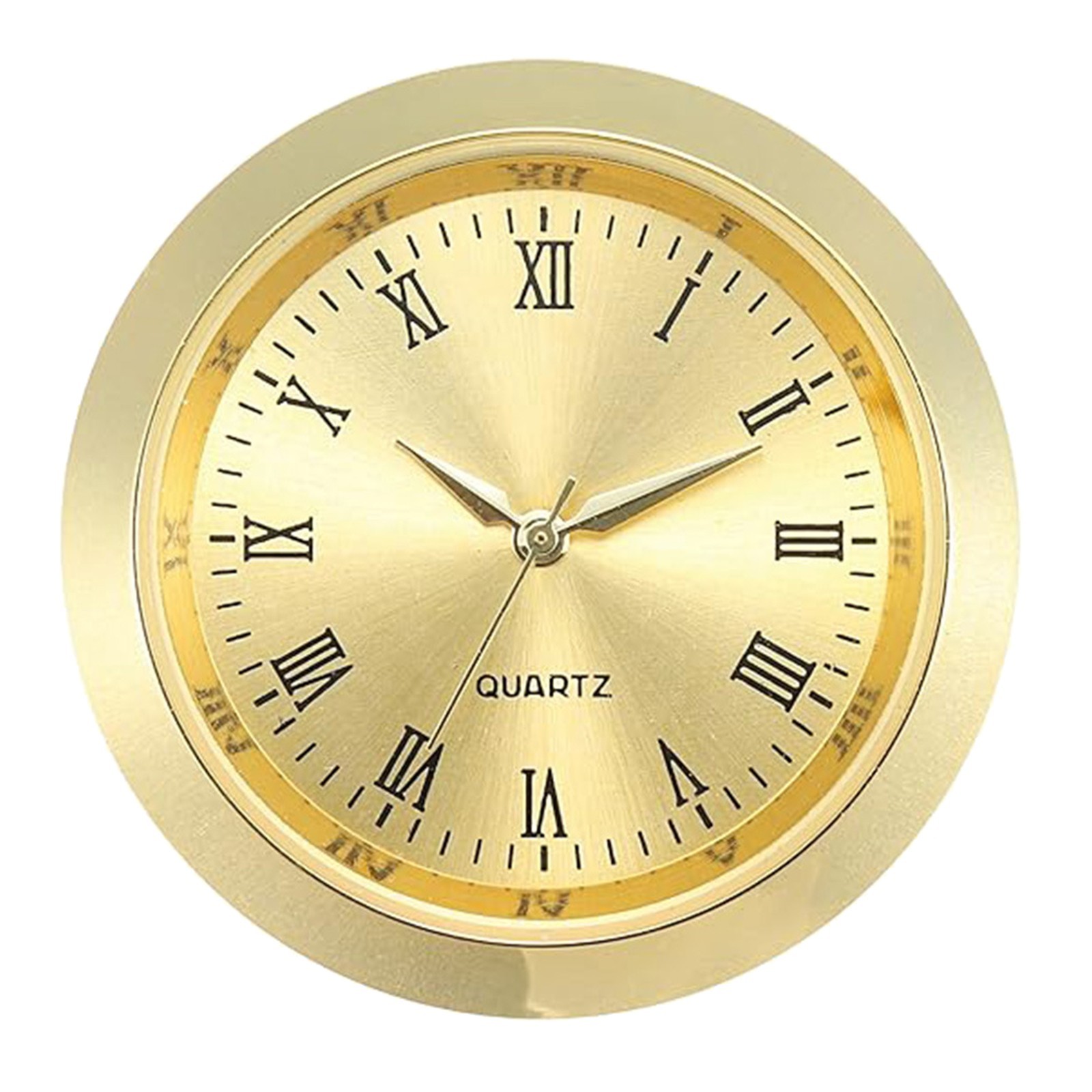 36MM Quartz Clock Inserts Movement Replacement DIY Gold Arabic Numbers