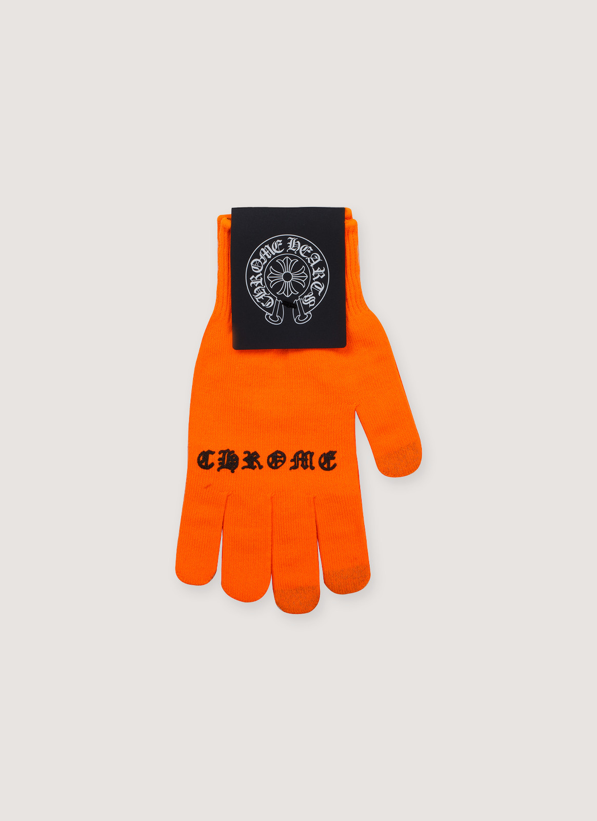 Chrome Hearts Checkmate Work Gloves Neon Orange