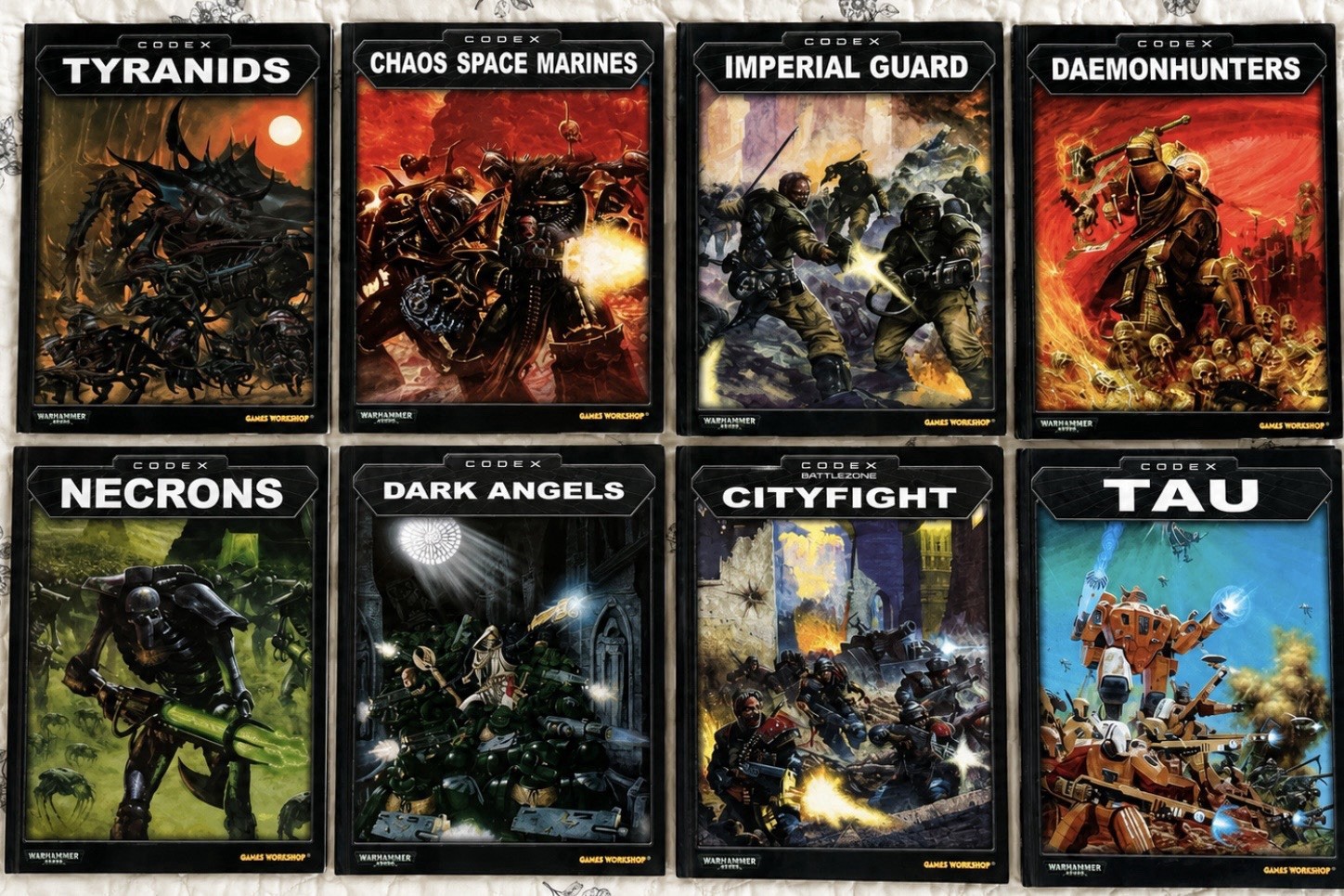 Games Workshop Warhammer 40K English Codex Lot: Tyranids, Necrons, Tau
