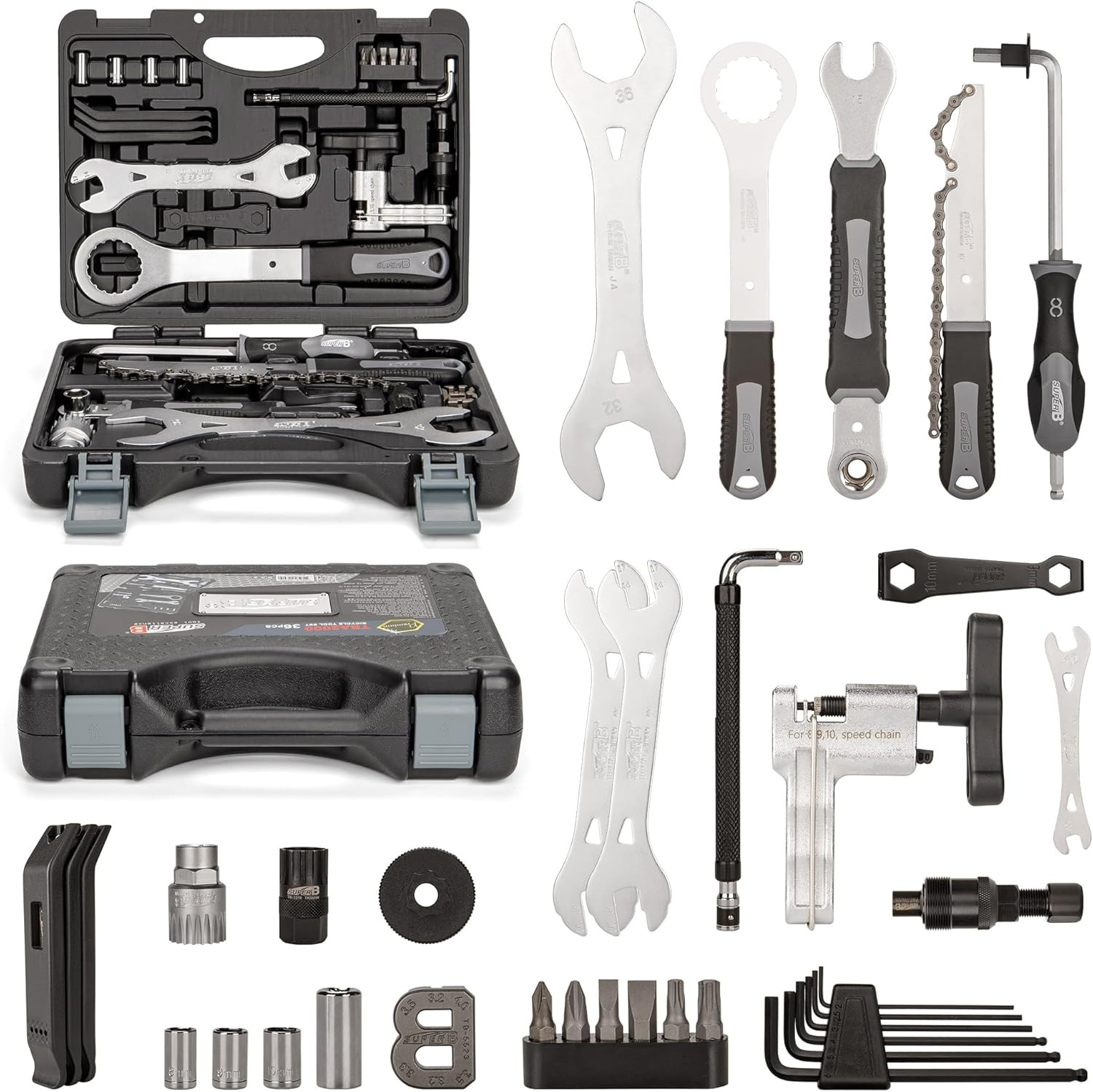 Bicycle Tool Set - Bike Repair Kit with Carry Case - Bike Maintenance Tools for